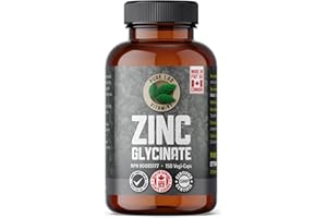 Pure Lab Vitamins - Zinc Glycinate, 150 Capsules - Vegan Zinc Mineral Supplement - Amino Acid Salt for Hair Nail and Skin Vit