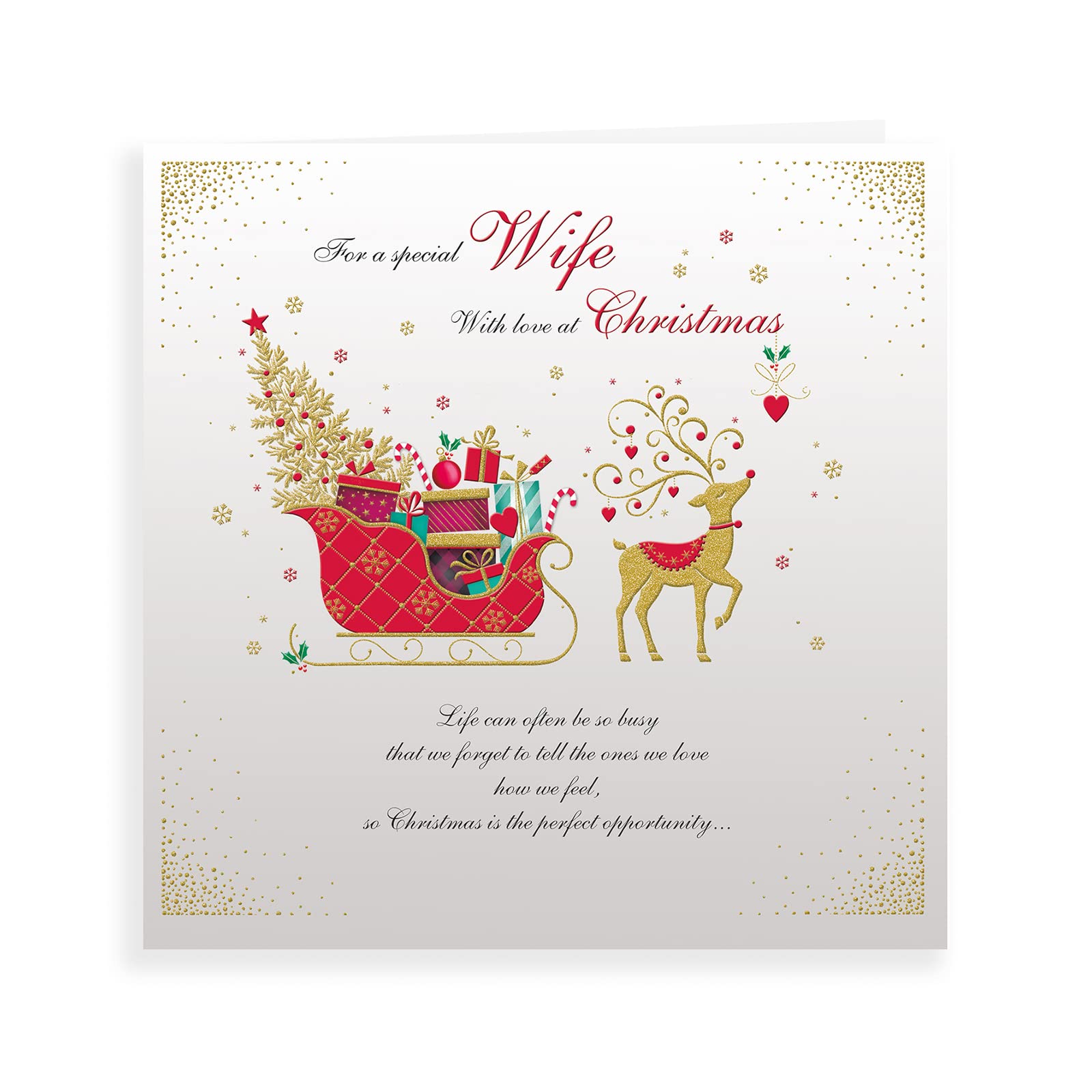 Regal Publishing Christmas Card Wife - 223 mm sq, C85598
