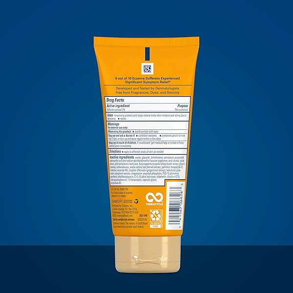 GOLD BOND MEDICATED ECZEMA RELIEF SKIN PROTECTANT CREAM, 5.5 OZ., WITH 2% COLLOIDAL OATMEAL