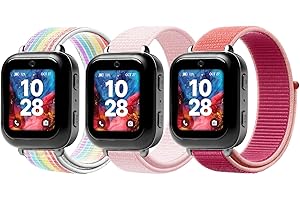 NewJourney Kids Nylon Bands Compatible with Bark Watch, Breathable Hook&Loop Band for Boys Girls