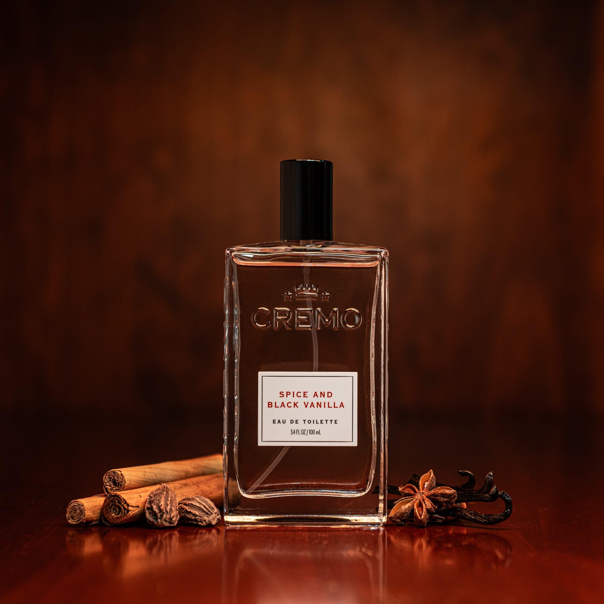 Cremo Spice & Black Vanilla Eau de Toilette for Men - Sweet & Spicy - 100ml 3
