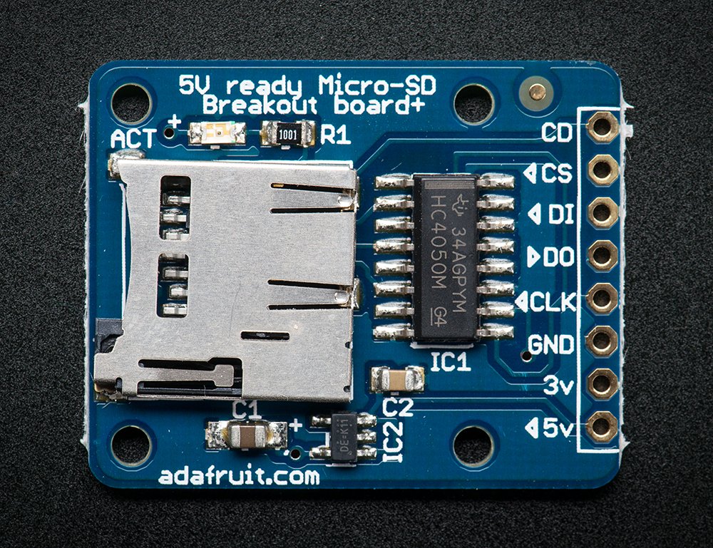 MicroSD card breakout board+