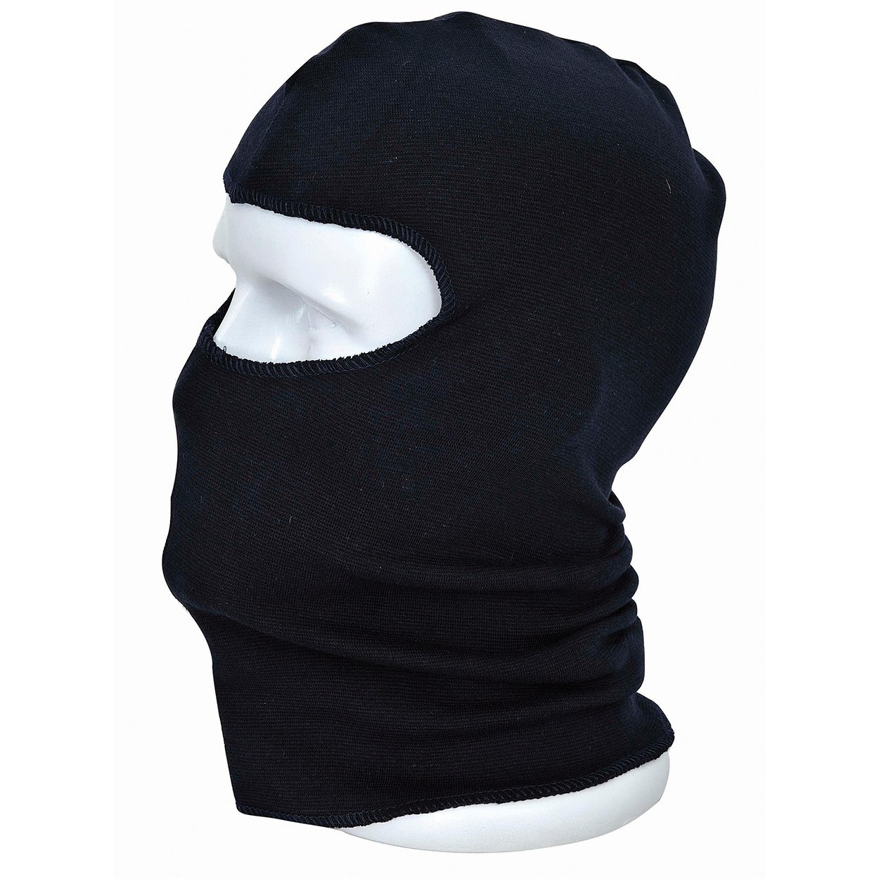Portwest Flame Resistant Anti-Static Balaclava, Size: One Size, Colour: Black, FR18BKR