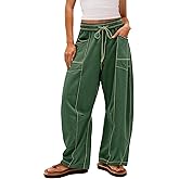 Yanekop Women's Baggy Wide Leg Palazzo Pants
