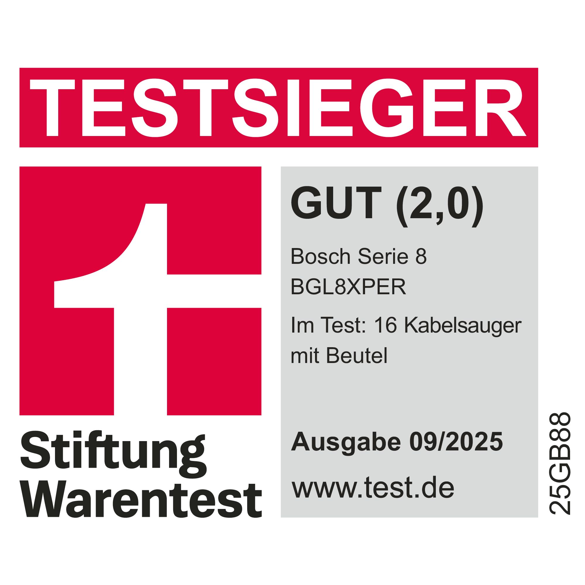 Bosch Staubsauger mit Beutel Serie 8 BGL8XPER, ideal für Allergiker, Hygiene-Filter, 10 Jahre Motorgarantie, XXL-Polsterdüse, XXL-Fugendüse, langes Kabel, Made in Germany, leise, 700 W, blau 2