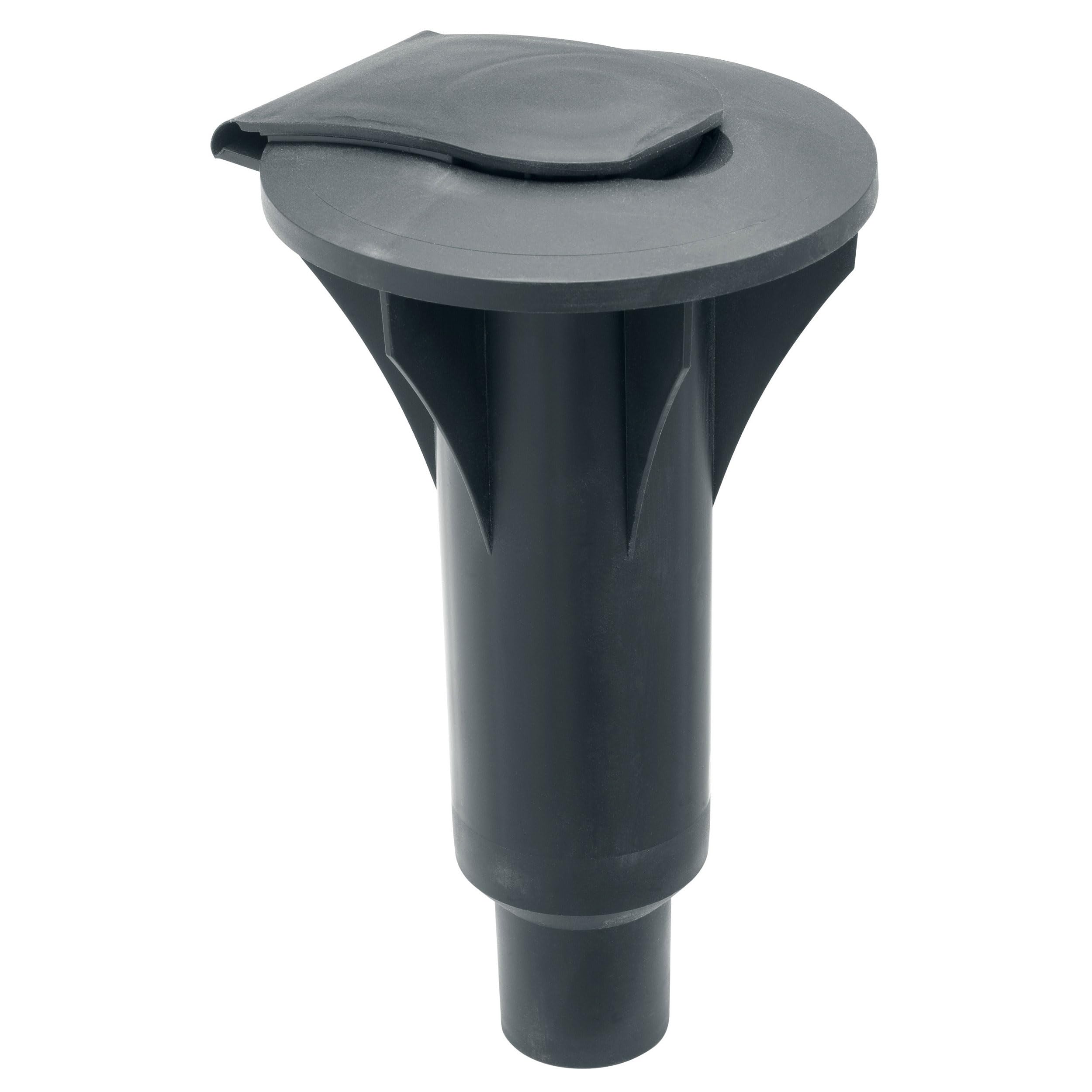 Brabantia 296789 Concrete Tube With Handy Closure Cap Sturdy, Weather Resistant Plastic, Black, 45 mm — image 1