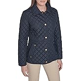 Tommy Hilfiger Women's Snap Front Long Sleeve Quilted Jacket