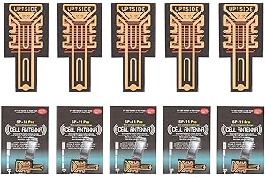 ASHATA 5Pcs Cell Phone Booster Sticker, Mobile Phone/Walkie Talkies/Buzzers Enhancement Sticker for Outdoor Camping Elevators Tunnels and Mountains