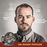 Suavecito Oil Based Pomade Medium Hold Shine 3oz Healthy Long Lasting Styling view 9