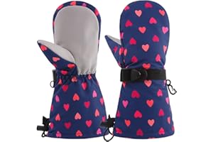 BAVST Baby Winter Waterproof Mittens for Infants Toddler Boys Girls Ski Snow Gloves Kids Teens 2-6T