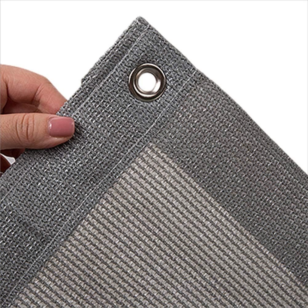 WXQIANG Gray Shade Cloth With Rope, 90 Sunblock Sun Shade Mesh