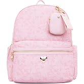Juicy Couture Women's Class Act Full Size Backpack, Versatile &amp; Functional Bookbag with Storage