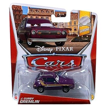 Disney / Pixar CARS Movie 1:55 Die Cast Car J. Curby Gremlin [Lemons 1/7]