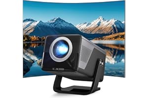 [2000 ANSI/Native 1080P/AI Visual Calibration] X7 Smart Projector with Android 14, AI Voice Assistant/Auto Focus&Keystone 4K 