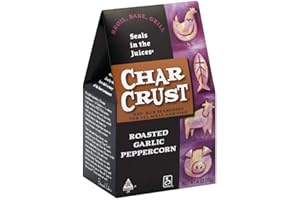 Char Crust Dry-Rub Seasoning, Roasted Garlic Peppercorn, 4 oz