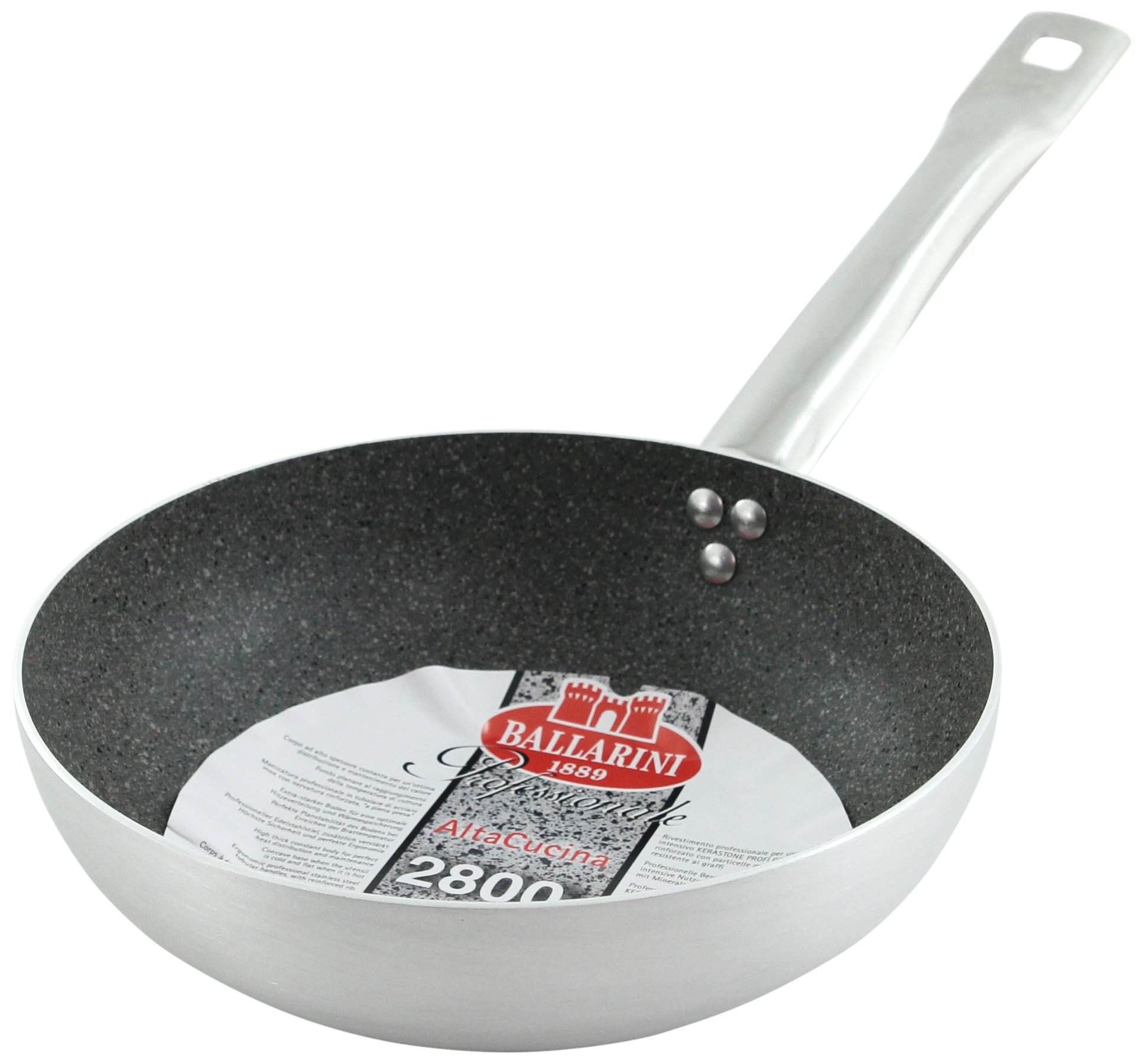 BALLARINI High Pan B53T56 1 Handle Diameter 24 cm Granite