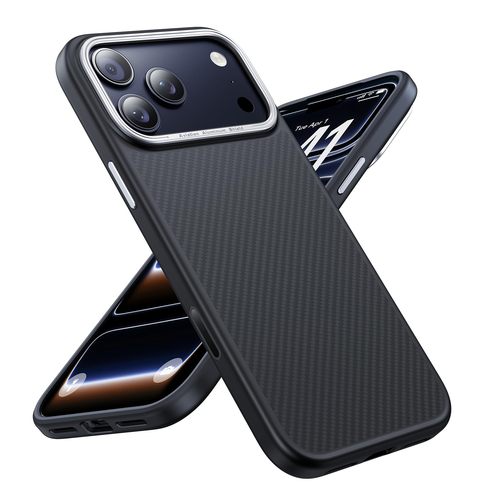 Photo 1 of Maledan for iPhone 17 Pro Case - Ultra Slim Case for iPhone 17 Pro with Caseless Feel [Camera Control][Fit for Magsafe]Shockproof Magnetic iPhone 17Pro Phone Case, TPU & 600D Aramid Carbon Fiber Woven