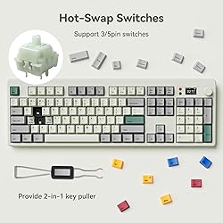 BOYI K104Pro Retro Mechanical Keyboard with