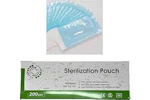 [200 Pcs] Self Sealing Pouches (200 Pcs (90 x 260 mm (3.60 x 10.40 inches)