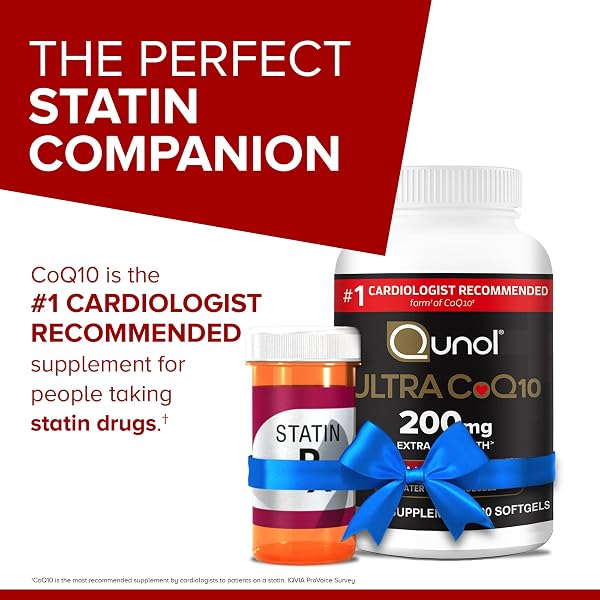 QUNOL COQ10 200MG SOFTGELS, ULTRA COQ10 – ULTRA HIGH ABSORPTION COENZYME Q10 SUPPLEMENTS – ANTIOXIDANT SUPPLEMENT FOR VASCULAR AND HEART HEALTH & ENERGY PRODUCTION, 90 COUNT