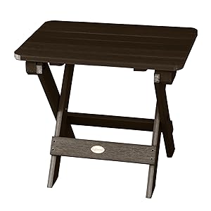 Highwood Folding Adirondack Side Table, Weathered Acorn