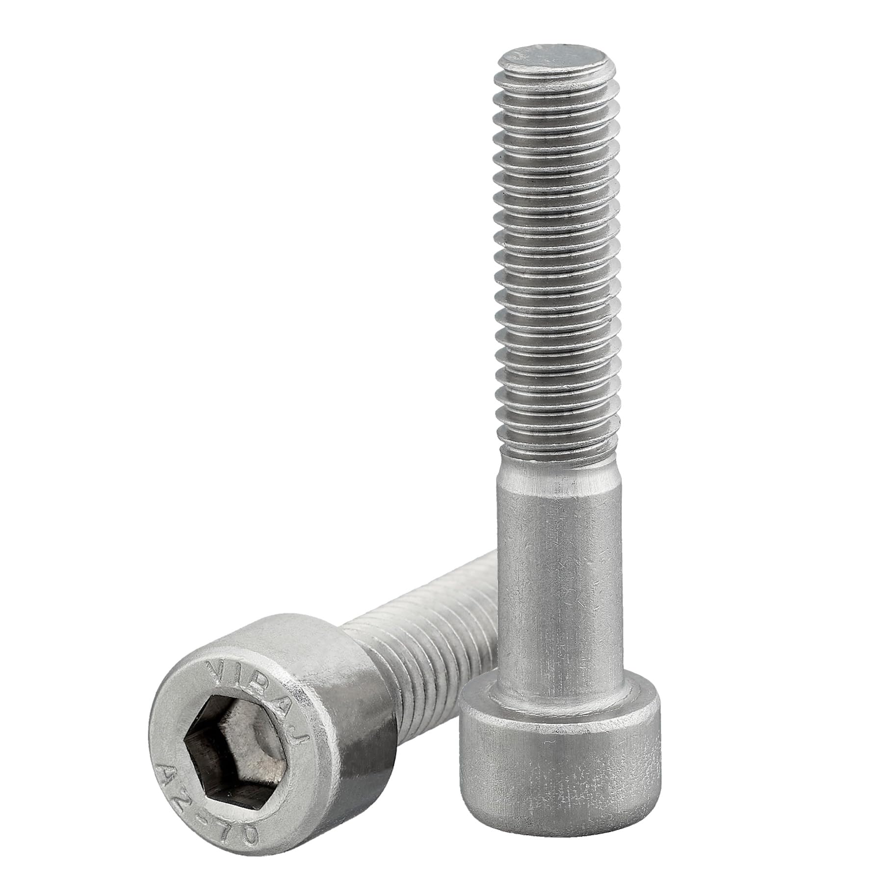 Cylindrical screw with hexagon socket according to standard DIN 912 / ISO 4762, rust-proof stainless steel A2 V2A cylinder head screw including screw manufacturer sticker (M8 x 65 mm, 25 pieces)