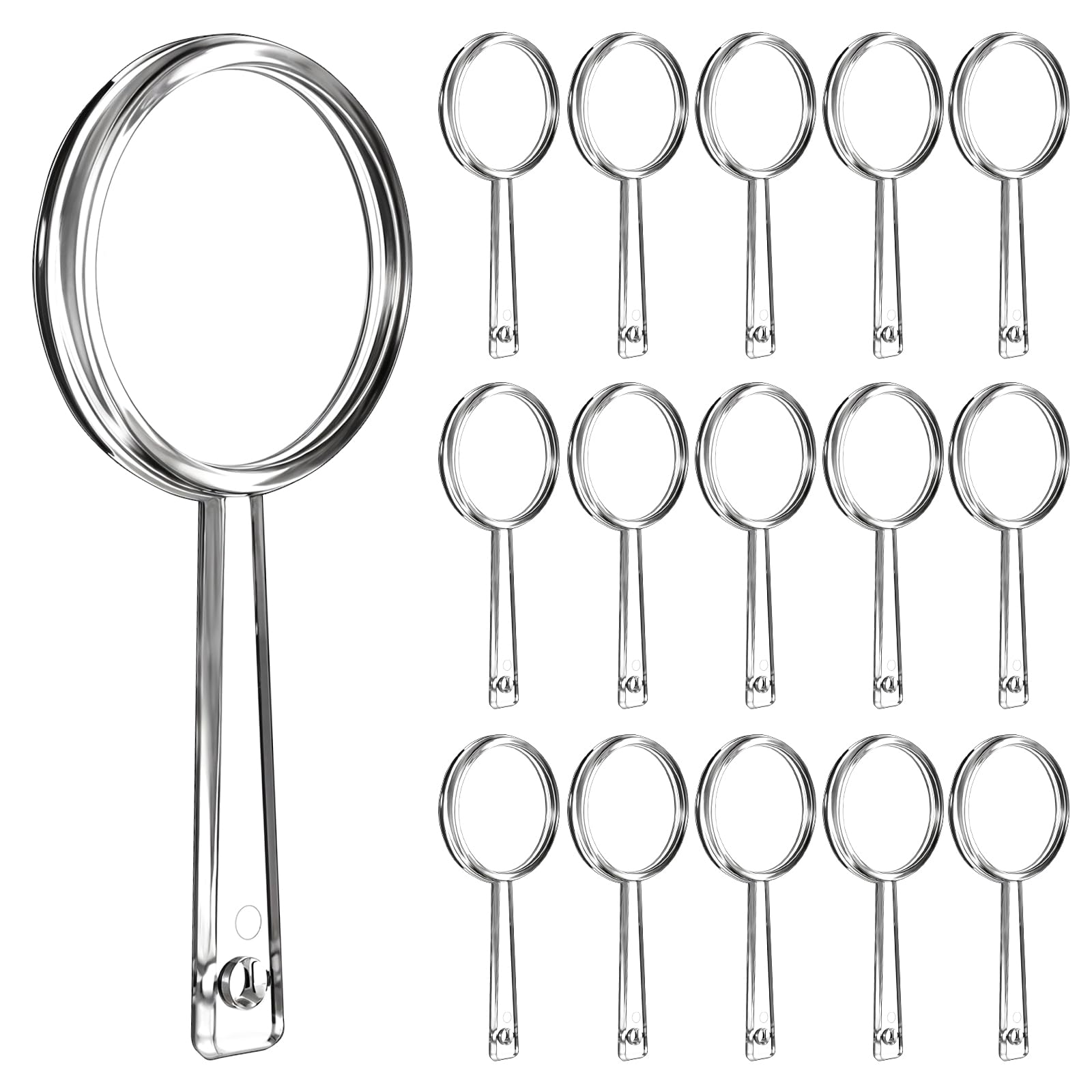 Photo 1 of 100Pcs Mini Handheld Magnifying Glass Bulk for Kids - Plastic Small Magnifying Glasses Hand Lens 5X - Portable Magnifying Lens for Seniors, Students at School and Outdoor- | Dia 40mm,Clear