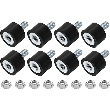 thumbnail image 2 of 4 Pack Rubber Vibration Isolator Mounts – 1 X 3/4 Thk, 5/16-18 Studs, Made In USA 2 of 4
