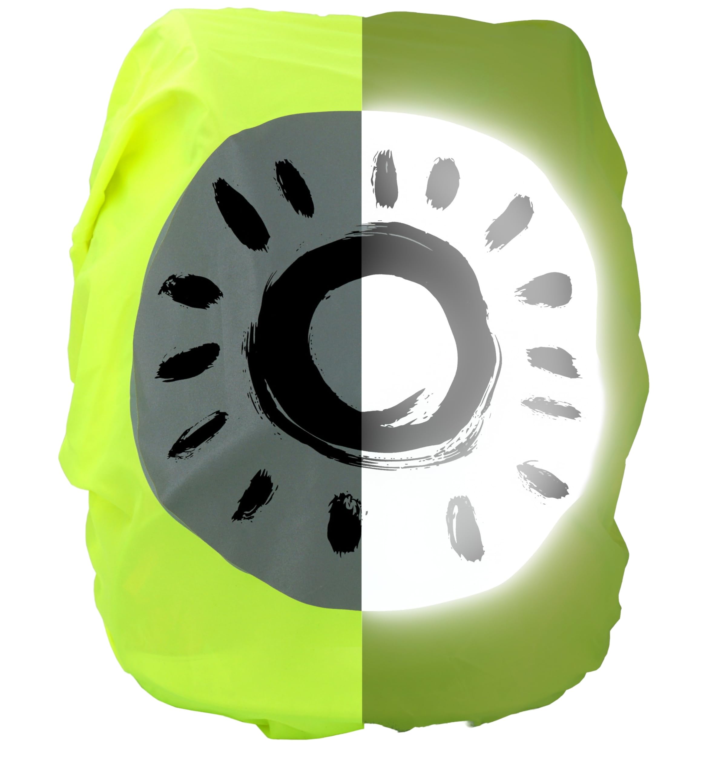 EANAGO Premium School Bag Backpack Rain Cover Seamless 100% Waterproof with Safety Reflective Image Sun