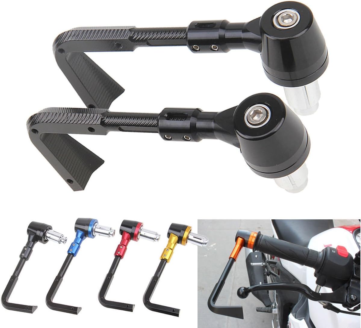 Motorcycle Lever Guard Proguard Protector System CNC Aluminum & Plastic