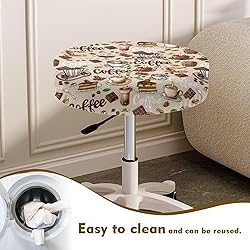 LJMKZJN 2 Pack Chocolate Coffee Stool Seat
