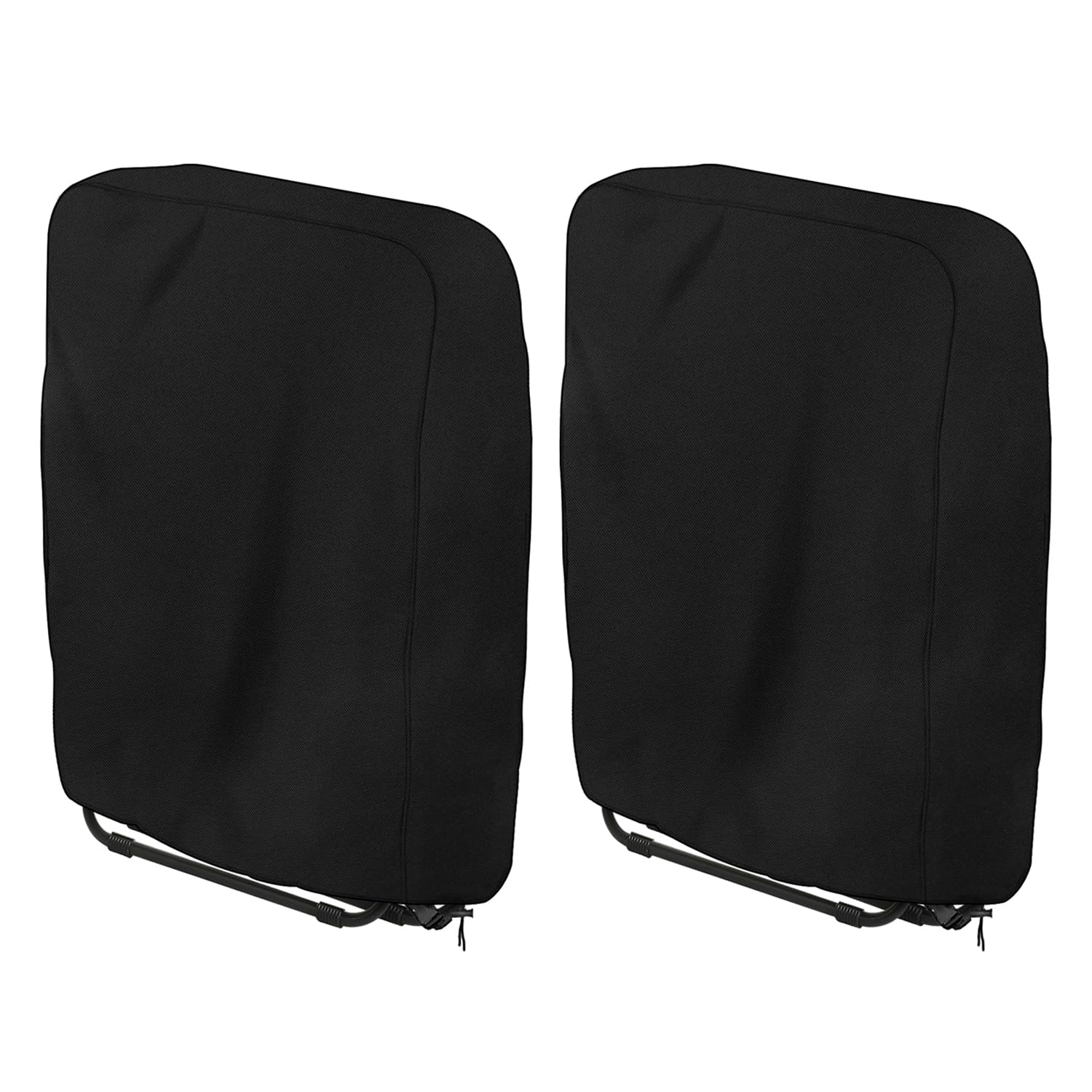 Dokon Garden Folding Chair Covers Waterproof 2 Pack, Outdoor Recliner Chair Cover Windproof Anti-UV Heavy Duty 420D Oxford Fabric Garden Chair Covers, Patio Sunbed Sun Lounger Cover (110x71cm)