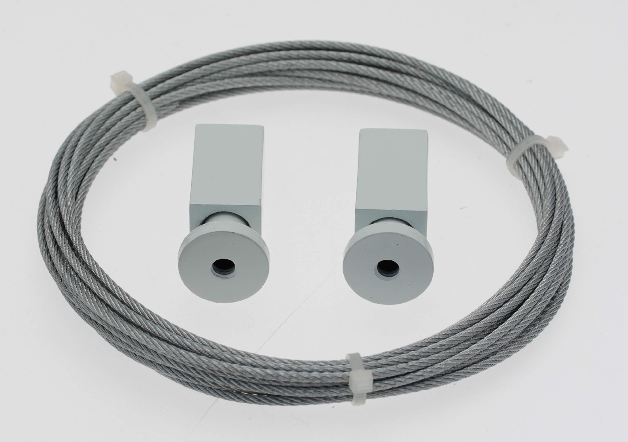 wire | | 1 Cable with brackets for entrances/walls, 5 m, white lacquered