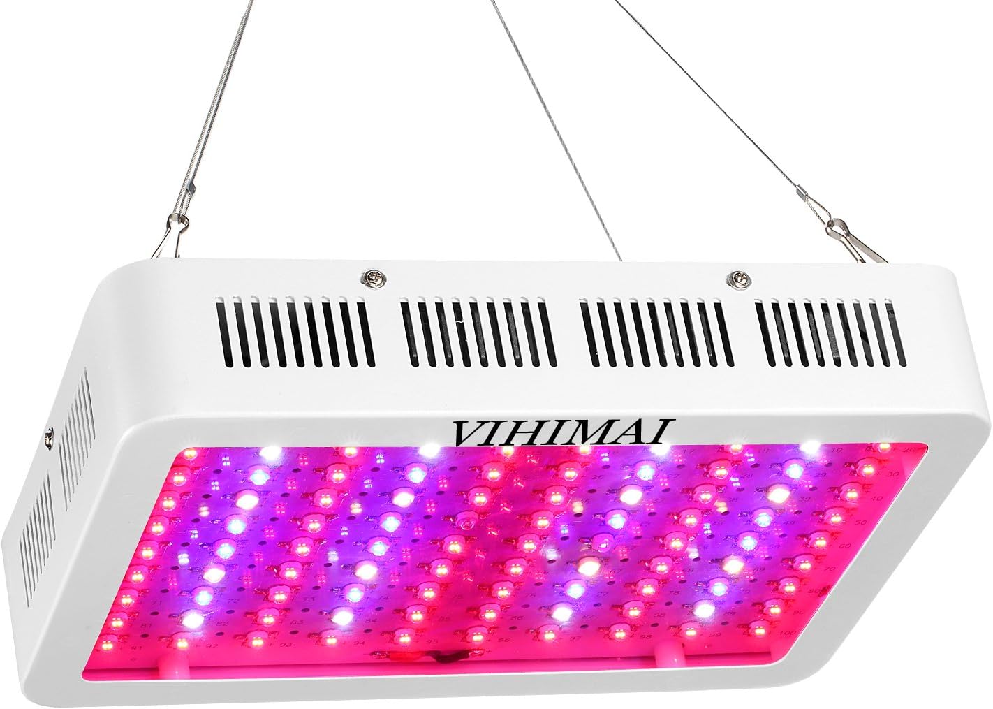 VIHIMAI LED Grow Light 1000w, Double Chips/Full Spectrum with UV and IR for Indoor Plant Greenhouse Hydroponic Veg and Flower
