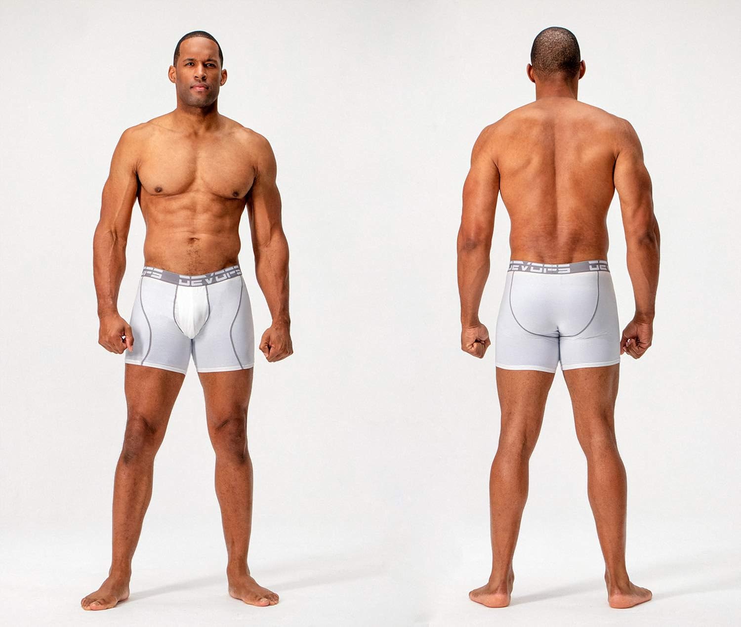 DEVOPS Men's Perfomance Cool Dry Mesh Underwear Boxer Trunk 6-inch Brief (3 Pack) at  Men’s Clothing store