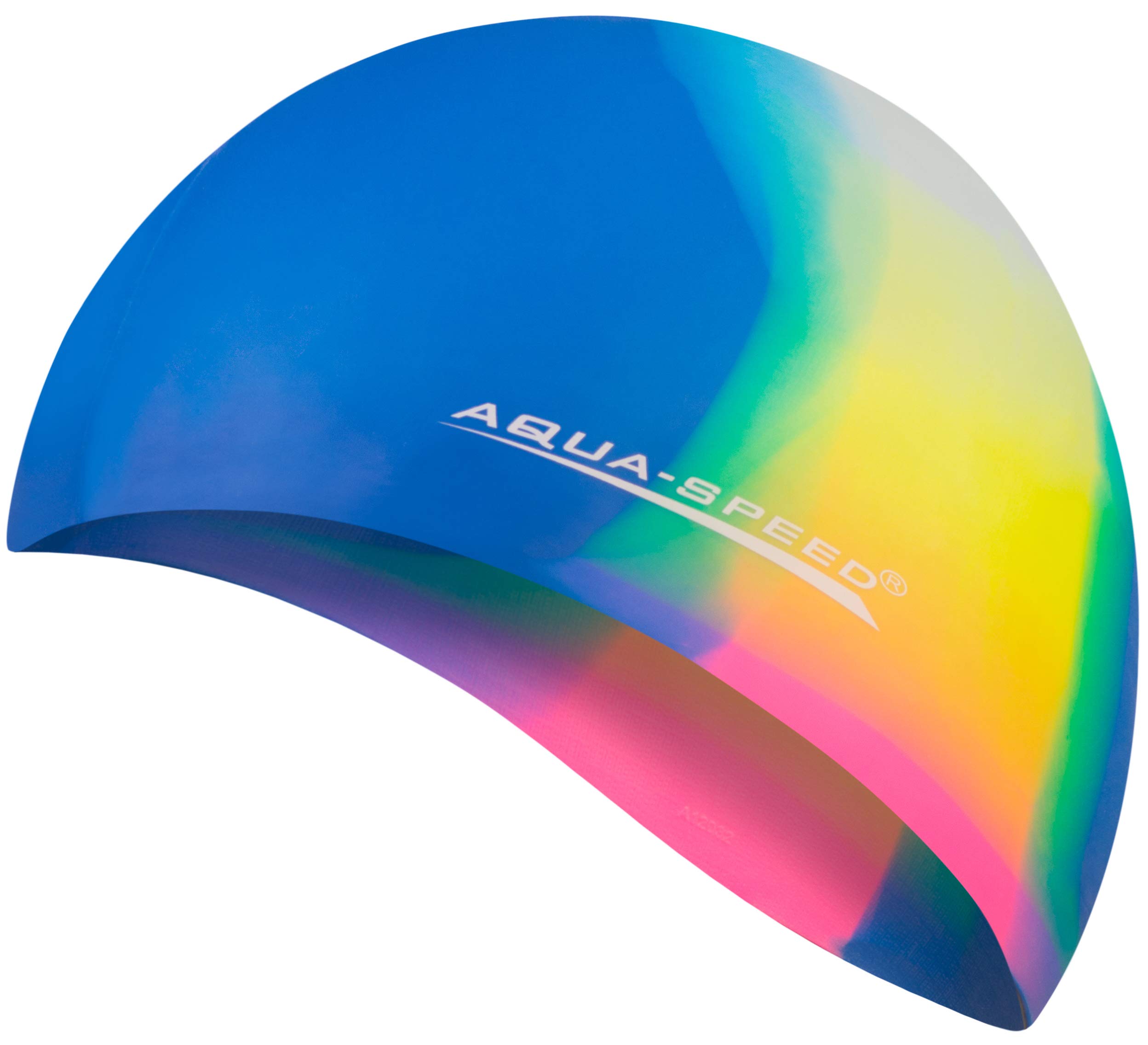 Aqua Speed BUNT Colourful swim cap + microfibre towel | adult | child | swimming cap | silicone | tearproof | waterproof | 59. colourful / 67