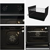 Hisense Built-in 60L Electric Oven Black 530x595x595 mm A Rated view 3