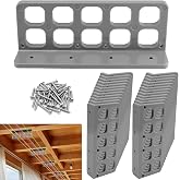 25Pc Cable Chase-Wire Bracket Fits NMB Electrical Cord Organized Management | Gray 1" 10-hole Support Organizes Multiple Cables, Prevents Tangling &amp; Damage,Electrical Wire Dispenser w/Screws to Install