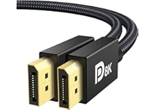 IVANKY 8K DisplayPort Cable 1.4, VESA Certified 8K DP Cable 6.6ft (8K@60Hz, 4K@144Hz, 2K@240Hz)HBR3 Support 32.4Gbps, HDR, Fr