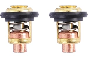 HIFEEDOR 75692Q2 Thermostat Kit for Mercury for Marine 135HP 150HP 175HP 200HP V6 143 Degree Replace for GLM 13340, 2 PCS