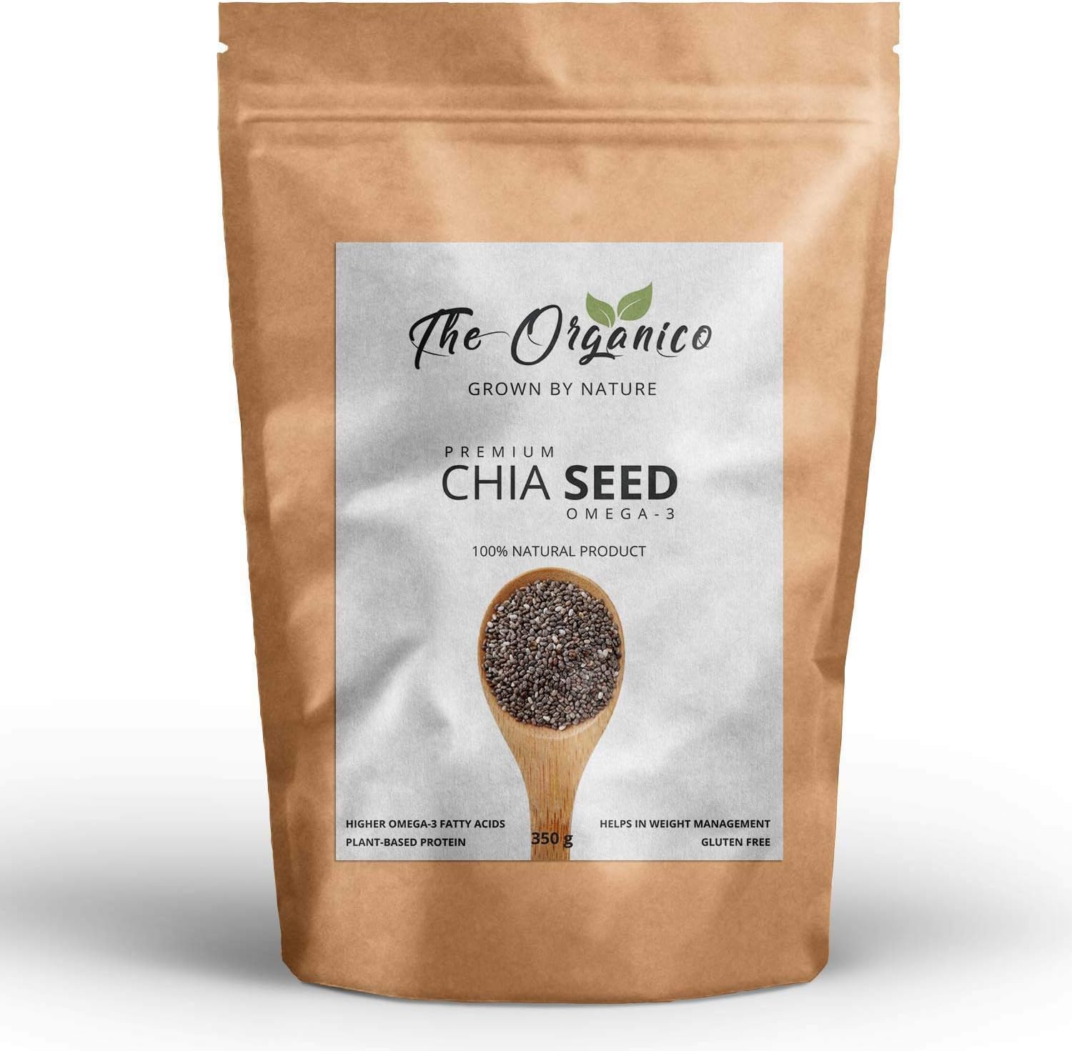 The organico Premium Chia Seeds (Black/White/ Ground) 350 g