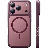 TAURI for iPhone 18 Pro Case, Compatible with MagSafe, Burgundy | (Full Camera Protection) Camera Control Cover Military-Grade Protection Magnetic Phone Case for iPhone 18 Pro