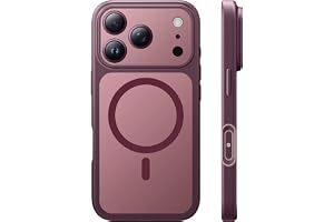 TAURI for iPhone 18 Pro Case, Compatible with MagSafe, Burgundy