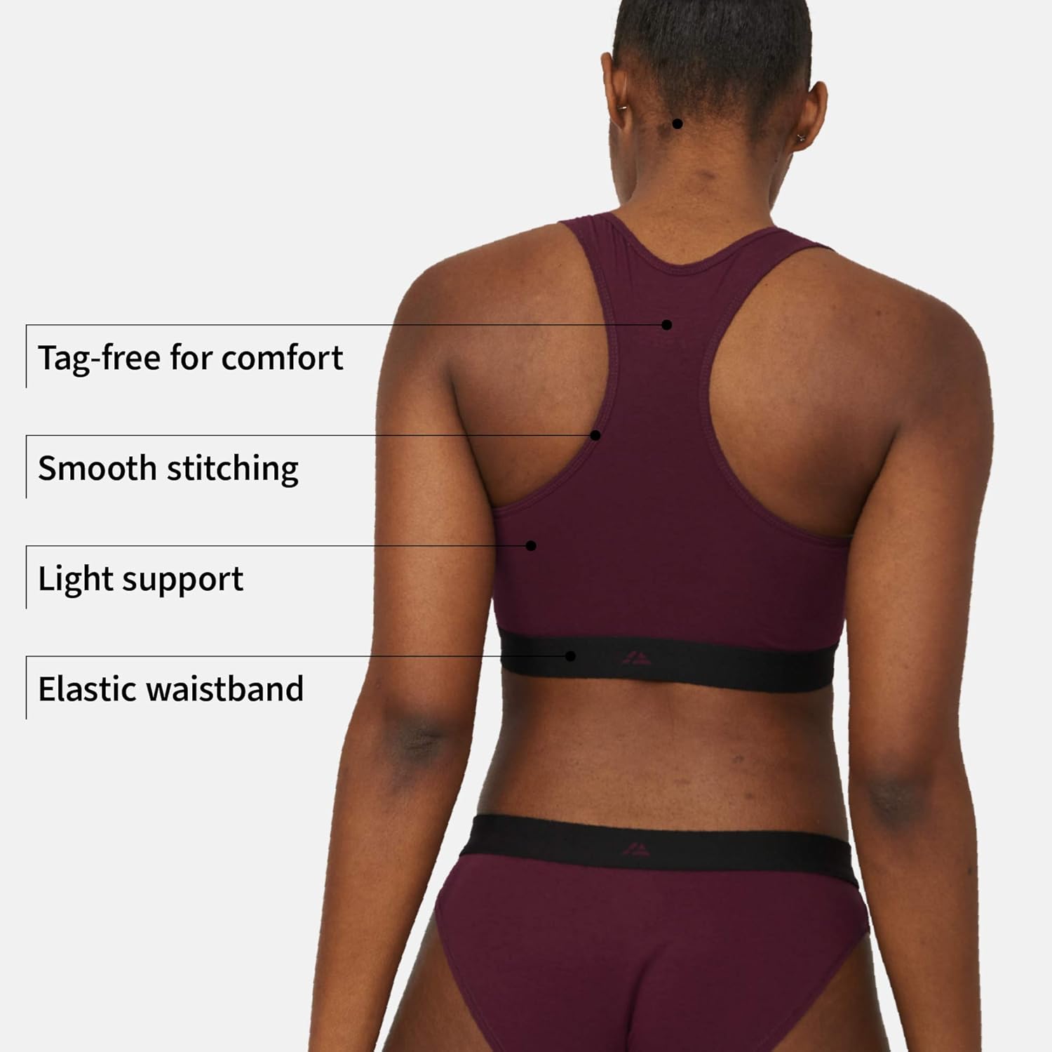 DANISH ENDURANCE Women’s Organic Cotton Stretch Bra 3-Pack, Wireless & Lightweight, Comfort for Everyday Wear at  Women’s Clothing store