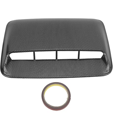 CHEDA Hood Louver Inserts Grille – Black ABS – Fits 1985-1990 Chevy Camaro Z28 & IROC – Pair