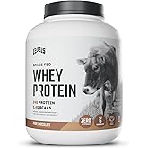 Levels Grass Fed Whey Protein Powder, No Artificials, 24G of Protein, Pure Chocolate, 5LB