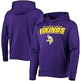 Outerstuff NFL Kids Youth 8-20 Official Team Color Stated Football Game Performance Primary Logo Pullover Hoodie