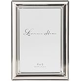 Lawrence Frames Strata Metal Picture Frame, 4x6, Silver
