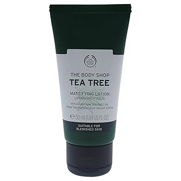 The Body Shop Tea Tree Mattifying Lotion Suitable for Blemished Skin, 1.69 Ounce