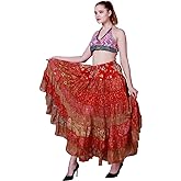Wevez Women's Pack of 3 Tribal Style 7-Layer Skirt, One Size, Assorted